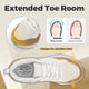 thumbnail image 5 of FitVille, zapatos de entrenamiento ensanchados para mujer, zapatos ligeros para caminar y correr, zapatos deportivos transpirables para fascitis Plantar, 5 of 5