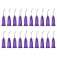 thumbnail image 1 of Agujas dispensadoras de punta roma Uxcell con aguja roma doblada, 100 piezas de 0.5 pulgadas 21G aguja dispensadora de líquido industrial, 1 of 5