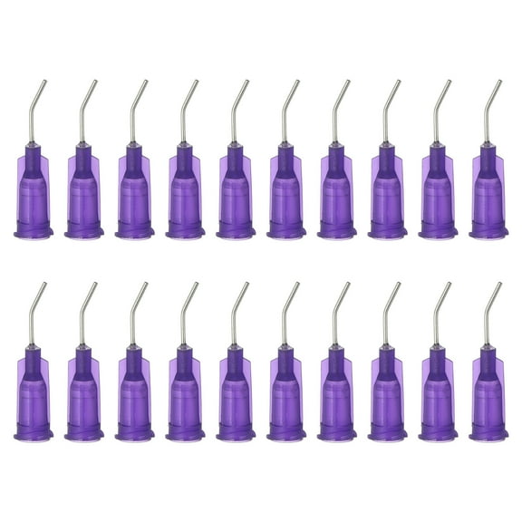 Uxcell Blunt Tip Dispensing Needles with Bent Blunt Needle, 100 Pcs 0.5 Inch 21G Industrial Liquid Dispenser Needle