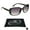 Black Smoke, variant on proSPORT Bifocal Women Reading Sunglass Oversized Reader Black Frame