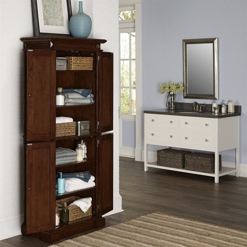 Home Styles Americana Kitchen Pantry In Cherry Walmart Canada