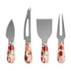The Pioneer Woman 4-Piece Cheerful Rose Cheese Knife Set