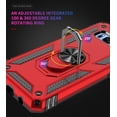 thumbnail image 6 of Samsung Galaxy S8 Phone Case, Extreme Protection Military Armor Dual Layer Protective Ring Kickstand Red, 6 of 9
