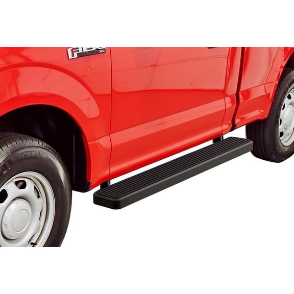 2015-2019 Ford F-150 Regular Cab 2017-2019 Ford F-250/F-350 Regular Cab Black Finish 6 Inch Door to Door Side Bar Side Step Running Board