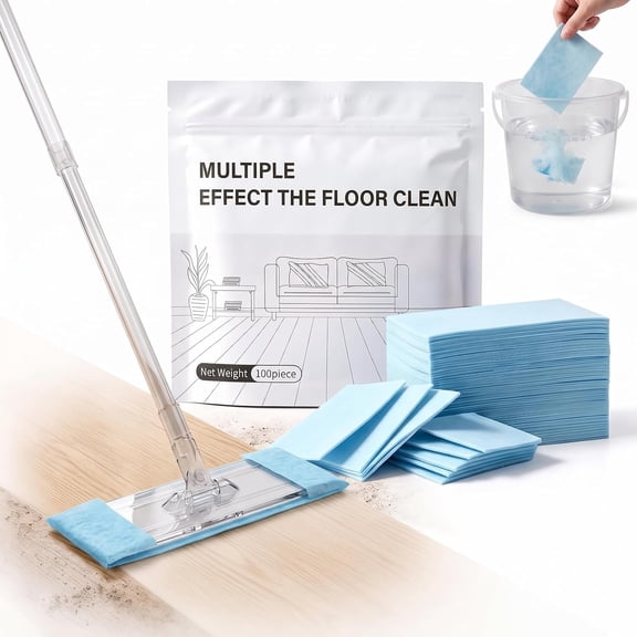 Velmorane Floor Cleaner, 100 Piece Multi-effect Floor Clean Tablets, Multi-surface Cleaner for Tile, Hardwood and Glass