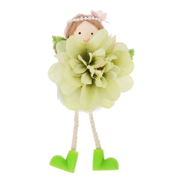 Adorno colgante de primavera, muñeca de flores, decoración, muñeca de flores, muñeca con temática de primavera, colgante, muñeca de flores pequeña, colgante de muñeca de flores colgante de primavera