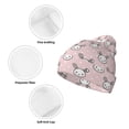 thumbnail image 3 of Kdxio Cute Rabbit Winter Beanie for Men Women Beanie Knit Hat Cuffed Cap Beanie Knit Chunky Snow Cap, 3 of 6