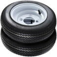 thumbnail image 4 of Telyswee Set of 2 4.80-12 4.80x12 480-12 4.80-12 Trailer Tires with 12" Rims, 4 Lug on 4", Load Range C, 6-Ply PR, 990lbs Load Capacity, Black, 4 of 5