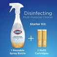 thumbnail image 2 of Clorox Disinfecting Multi-Purpose Cleaner Starter Kit, One Reusable Spray Bottle Plus 2 Refills, 2 of 3