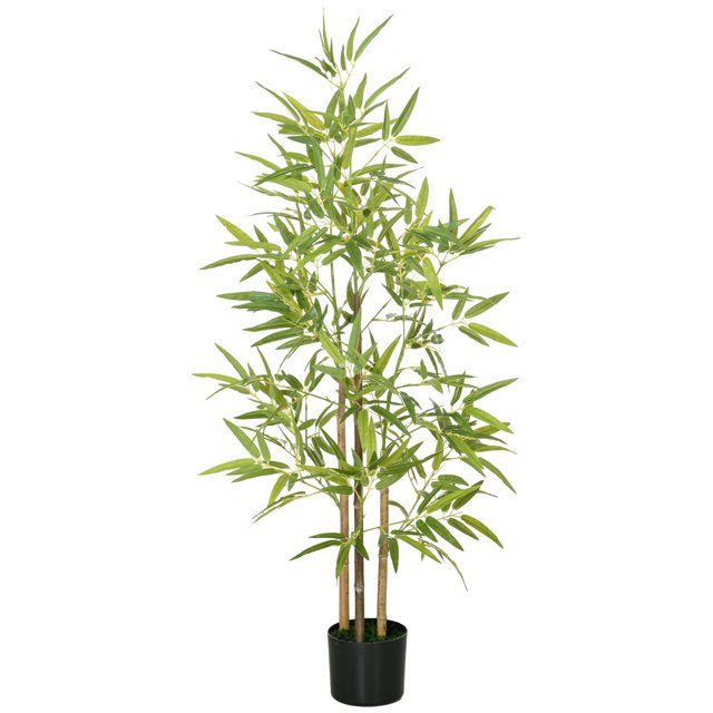 CoSoTower Arbre Artificiel de 4 Pieds, Faux Bambou d'Intérieur avec Pot, pour Décoration de Maison Bureau Salon
