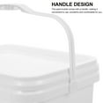 thumbnail image 3 of NICEXMAS Nicexmas Lightweight White PP Paint Bucket with Handle for Home Storage, 3 of 8