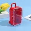 MageCrux Miniature PlasticTravel Suitcase Luggage Box Doll Accessories Furniture Kids Toy