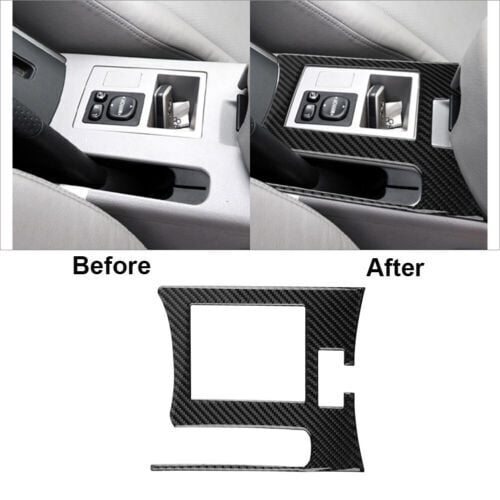 for Toyota RAV4 Soft Carbon Fiber Inner Hand Brake Panel Cover Trim 2006-12 LHD