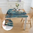 thumbnail image 2 of WYYP Mountain Lake Sunset Square Tablecloth Full Width Single-Sided Printing 100% Polyester Fiber 36*36, 2 of 8