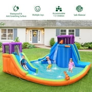 Infans Bountech 6 in 1 Inflatable Dual Slide Water Park Climbing Bouncer Without Blower