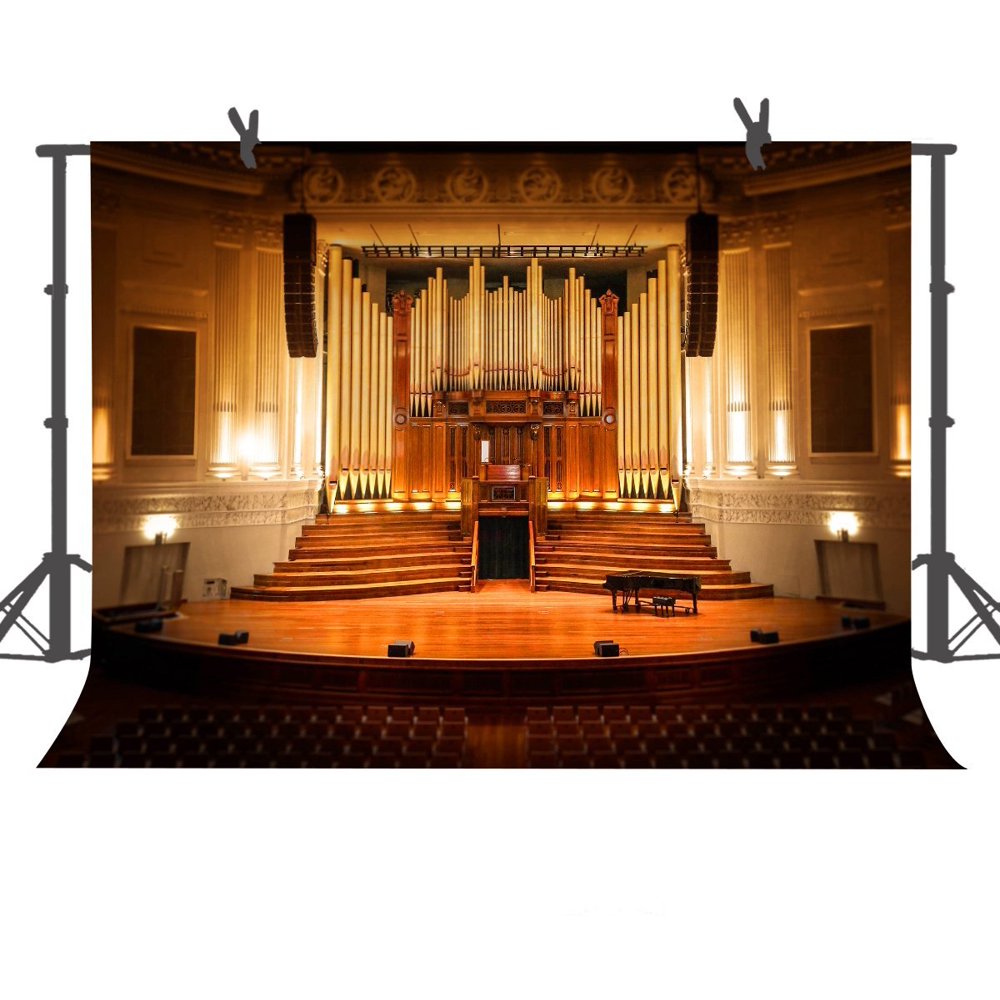 GreenDecor Polyster Background 7x5ft Solemn Auditorium Photography