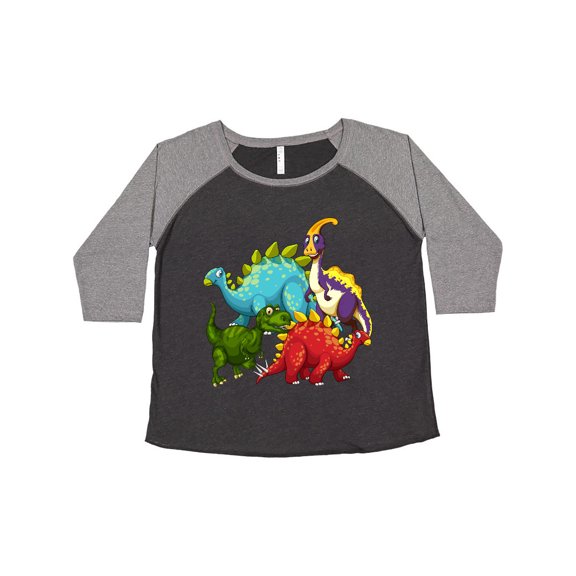 Inktastic Cute Dinosaurs Women's Plus Size T-Shirt