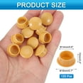 thumbnail image 2 of Uxcell 120Pcs Plastic Hole Plugs, 9/16"(14mm) Screw Caps Cover Knockout Locking Plugs, Yellow, 2 of 7
