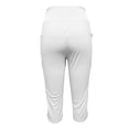 thumbnail image 7 of CUZIBR Women'S Capri Yoga Pants With Pocket High Waist Wide Leg Baggy Workout Stretch Pants Trendy Gym Running Everyday Activewear Cozy Dates Bottoms,White,L, 7 of 7