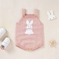 thumbnail image 2 of Generic Kids Girls Knitted Coat Baby Knit Romper Cotton Sleeveless Boy Girl Rabbit Sweater Clothes Baby Bodysuit Fall Winter Clothes 0-18 Months(Pink,6-9 Months), 2 of 9