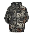 thumbnail image 2 of LAOLIUSN Men’s Graffiti Hoodie All-Over Print 3D Abstract Streetwear Graphic Pullover Sweatshirt, Stretch Fabric, S–4XL, 2 of 7