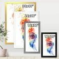 thumbnail image 4 of Designart 'Detail of Eye In Rainbow-Colored Face Portrait' Bohemian & Eclectic Framed Art Print, 4 of 4