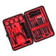 thumbnail image 1 of Vogacara 1 Juego de tijeras de pedicura para cortar uñas profesional, gancho de águila de acero inoxidable, juego de herramientas cortaúñas Tratamientos faciales negro + rojo, 1 of 6