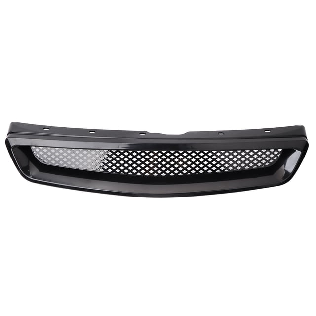 Front Grill, Bumper Grille Perfect Fit Black For Car Replacement For 1999-2000