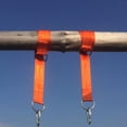 thumbnail image 2 of WHAMVOX 1Ensemble Sangles Robustes en Polyester pour Hamac Orange pour Suspension Extérieure avec Mousquetons, 2 of 6