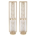 thumbnail image 1 of Candelabro De Pared Vintage, 2 Uds., Vidrio Artístico De Metal Ahuecado, 1 of 7