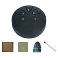 thumbnail image 1 of Mini tambor de lengua de acero de 3 pulgadas, 6 notas, tambor de lluvia exterior, instrumento Musical de percusión para niños y adultos, concierto y j Negro, 1 of 9