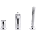 thumbnail image 4 of Kohler  11 GPM Taut Deck-Mount Bath Faucet with Handshower - Vibrant Brushed Nickel, 4 of 4