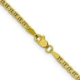 thumbnail image 3 of Auriga Fine Jewelry 10K Yellow Gold 2.4mm Flat Anchor Chain Bracelet 7" for Women, 3 of 6