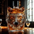 thumbnail image 5 of 3D Engraved Bigfoot Shaped Whiskey Glass Gift with Rebellious Finger, Unique Wine Decanter for Home Rustic Dining Bar Decor 300ml, 5 of 5