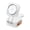 White, variant on 3 In 1 Wireless Chargers Hub With 15W Fast Charging And 80cm Retractable Cable For Phone Watch And Earbuds