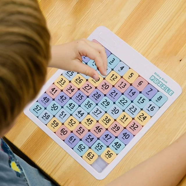 Sliding Puzzle Toy Educational Brain Teaser Game For Kids Ages 5 And Up Learning Activity With Colorful Indoor Outdoor Idea Building for Kids Ages 4-8 Building for Kids Ages 3-5 Alphabet Board Games