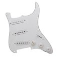 thumbnail image 2 of Guitar Pickguard, Five Way Switch, Professional Vintage Metal Pickup Bridge Set, SSS white, 2 of 9