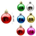 thumbnail image 3 of 12-Piece Mixed Color Christmas Tree Ornaments, Shiny Metallic Baubles in Red, Green, Blue, Gold, and Silver, Holiday Decorations, 3 of 9