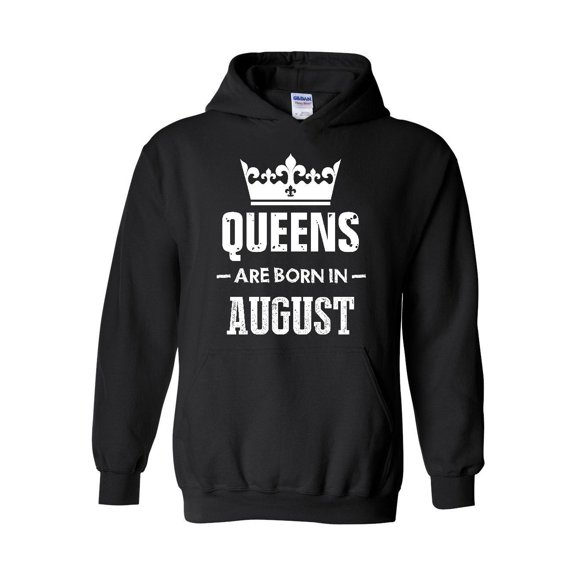 MmF - Women Sweatshirts and Hoodies, up to Size 5XL - Birthday Gift Queens Are Born in August