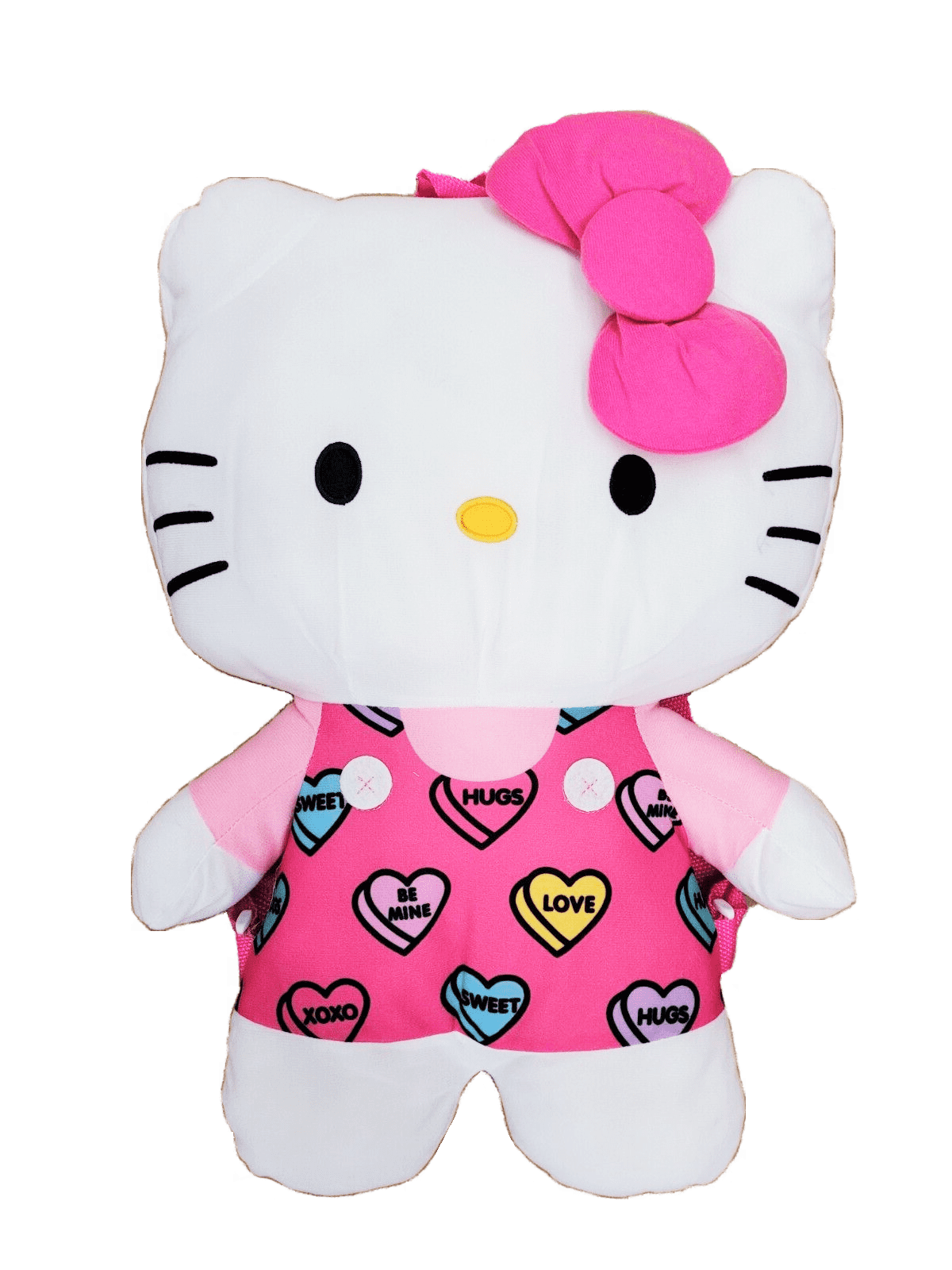 Sanrio Hello Kitty Plush Backpack Hearts Large Khpl 51777 - Walmart.com