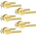 thumbnail image 1 of Matte Door Handles Interior Knurled Privacy Door Handles Heavy Duty Door Lever for Bedroom or Bathroom Reversible Keyless for Left Right Handed Doors AM, 1 of 6