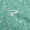 thumbnail image 1 of oneOone Rayon Sea Green Fabric Asian Japanese Pattern Sewing Material Print Fabric By The Yard 56 Inch Wide, 1 of 4