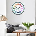thumbnail image 3 of reloj de pared Reloj De Pared De 12 '' Analógico De Cuarzo Silencioso Para Decoración Del Hogar, Forma De Flor Para Padres Magideal reloj de pared, 3 of 6
