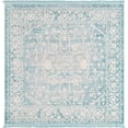 thumbnail image 1 of Unique Loom 3137272 4 x 4 ft. Olympia New Classical Square Rug, Blue, 1 of 1