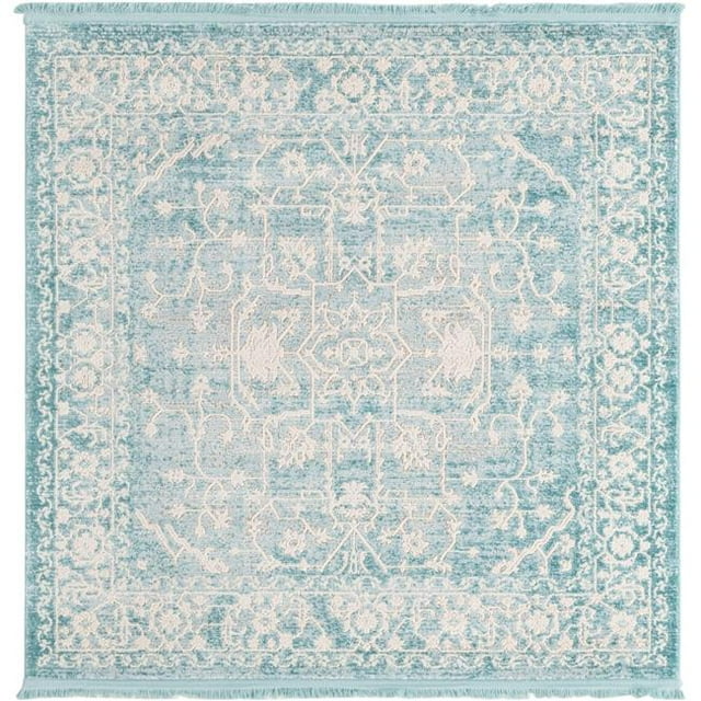 Unique Loom 3137272 4 x 4 ft. Olympia New Classical Square Rug, Blue