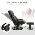 Massage Recliner Chair with Ottoman, 360Â° Swivel Recliner and
