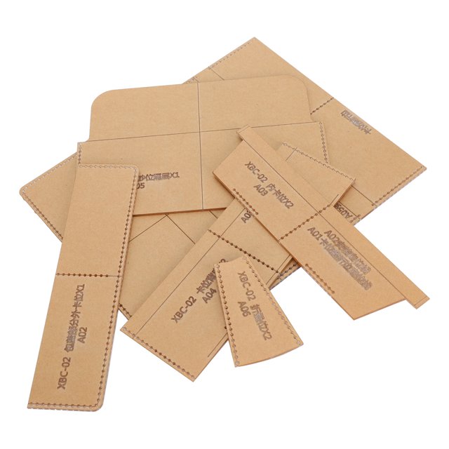 100% Wallet Pattern Mould, Snap Button Handmade Handmade Leather Goods, Studio for Handmade Design Home Mould Make A Wallet