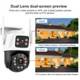 8MP 4K 360º Camera Dual Lens Outdoor Wireless CCTV Camera AI Tracking