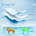 thumbnail image 3 of Cooling Dog Blanket Q-MAX 0.5+ Washable Cold Pet Blankets for Large Dogs Self Cooling Mat for Summer 40x80 Blue, 3 of 9