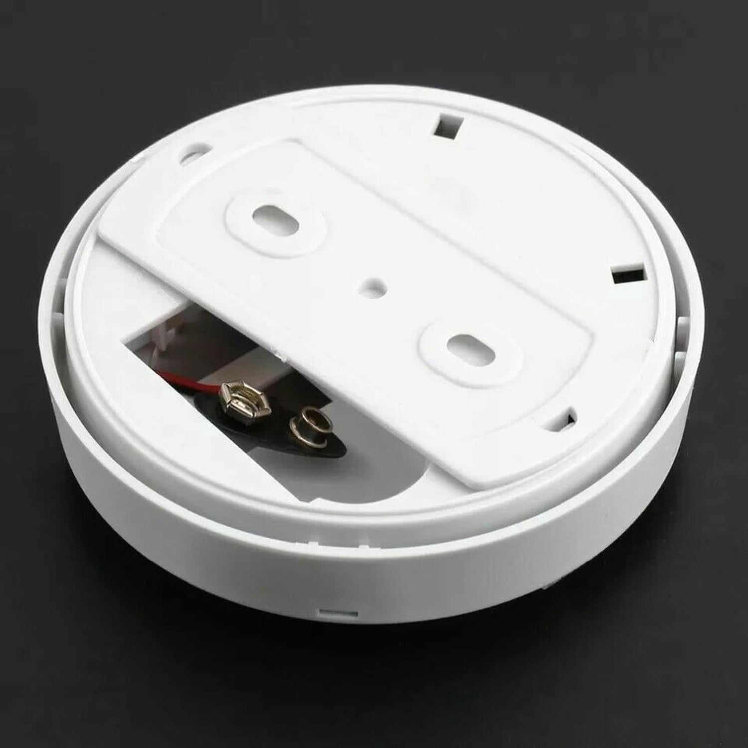 General Purpose Smoke Detector Alarm, Photoelectric Sensor Smoke Alarm with Test Button, Battery-Powered Fire Alarm for Home Office Hotel School Storehouse